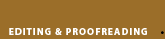 Editing & Proofreading